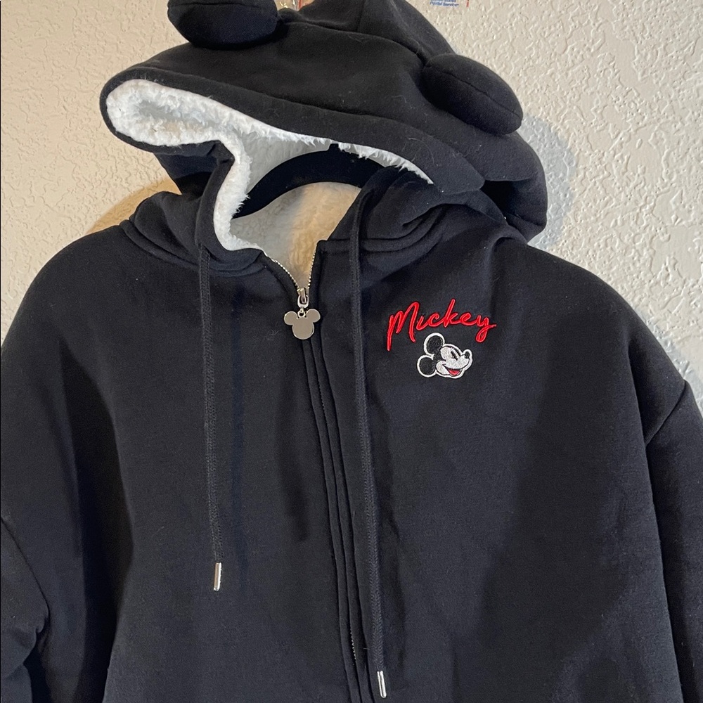 FOREVER 21 DISNEY MICKEY MOUSE ZIP-UP HOODIE SIZE SMALL - Picture 5 of 14